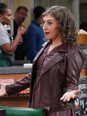 Night Court S03 Mayim Bialik Leather Jacket