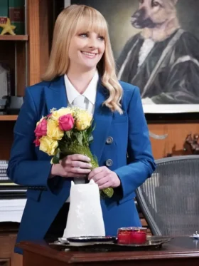 Night Court S03 Melissa Rauch Blue Blazer Side