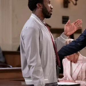 Night Court S03 Nyambi Nyambi Grey Jacket