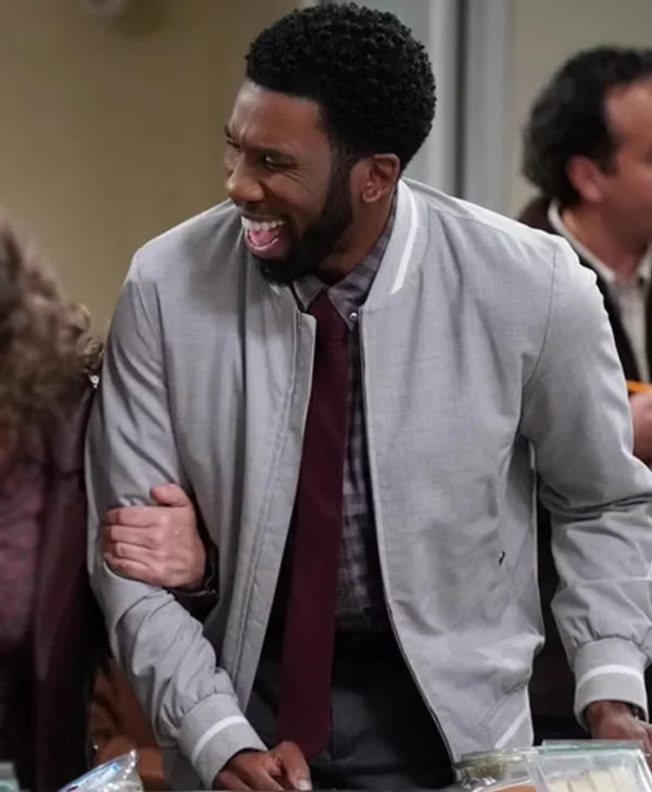 Night Court S03 Nyambi Nyambi Grey Jacket Side