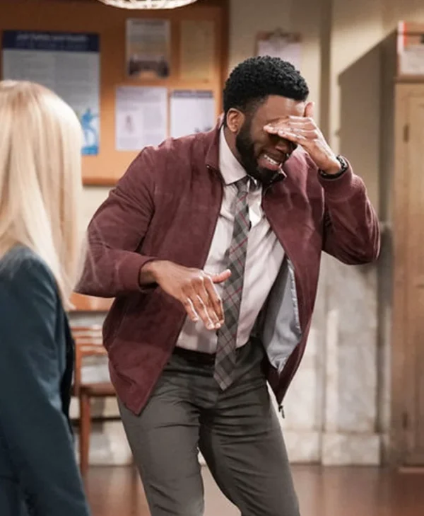 Night Court S03 Nyambi Nyambi Suede Leather Jacket