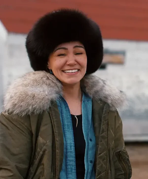 North of North S01 Maika Harper Green Bomber Jacket