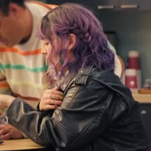 North of North S01 Millie Black Leather Jacket