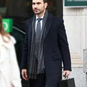 Office Romance Brett Goldstein Blue Coat Back