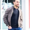 Office Romance Brett Goldstein Brown Bomber Jacket