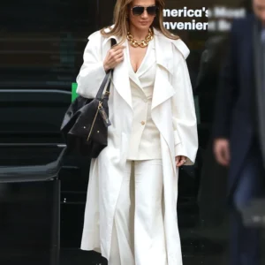 Office Romance Jennifer Lopez Trench Coat Side