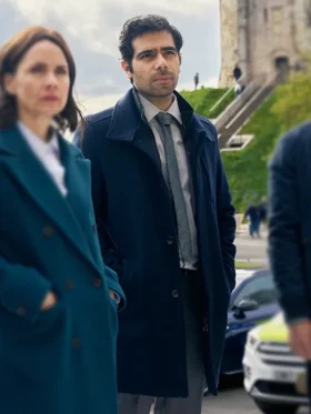 Patience S01 Ali Ariaie Blue Wool Coat