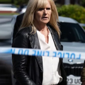 Protection Siobhan Finneran Leather Blazer