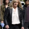 Protection Siobhan Finneran Black Leather Blazer