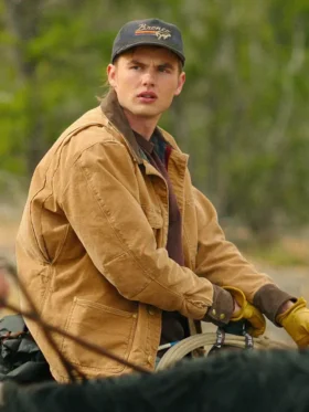 Ransom Canyon S01 Garrett Wareing Brown Cotton Jacket