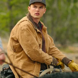 Ransom Canyon S01 Garrett Wareing Brown Cotton Jacket