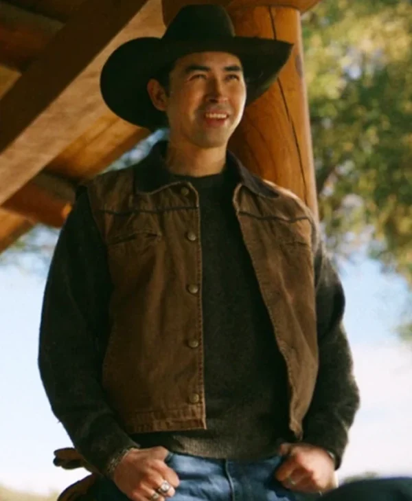 Ransom Canyon S01 Jake Longbow Brown Denim Vest