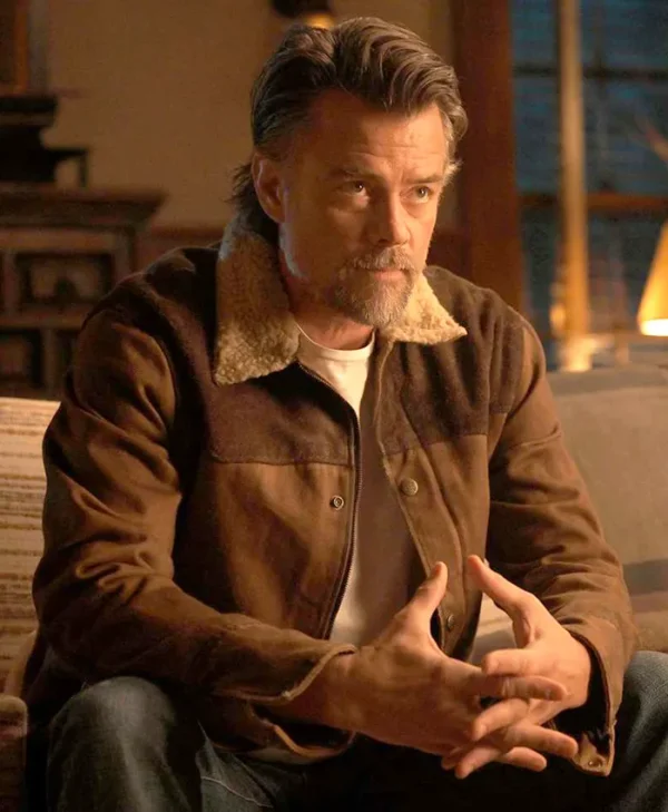 Ransom Canyon S01 Josh Duhamel Brown Suede Jacket Side