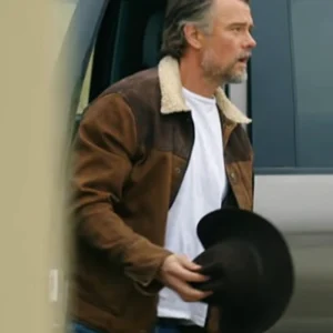 Ransom Canyon S01 Josh Duhamel Brown Suede Jacket