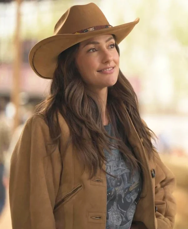 Ransom Canyon S01 Minka Kelly Brown Jacket