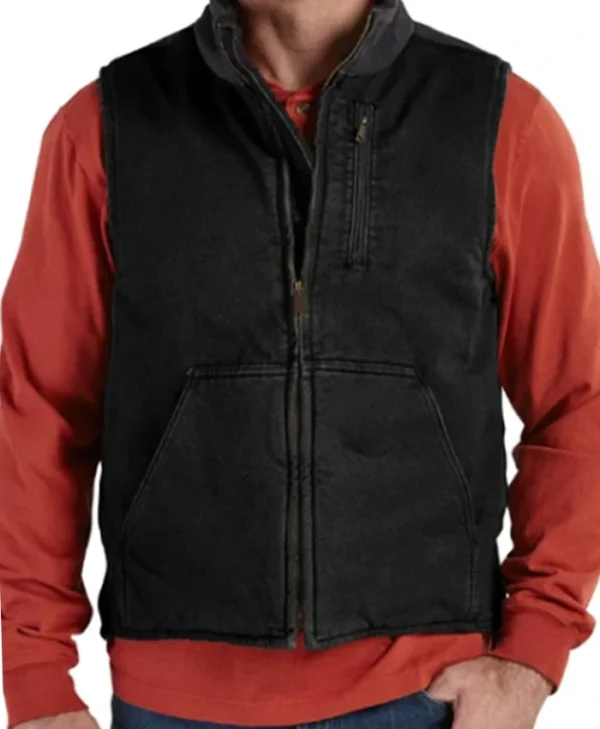 Ransom Canyon S01 Staten Kirkland Black Denim Vest