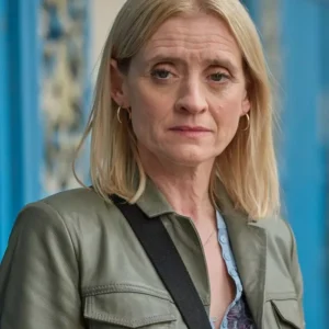 Reunion S01 Anne-Marie Duff Green Leather Jacket