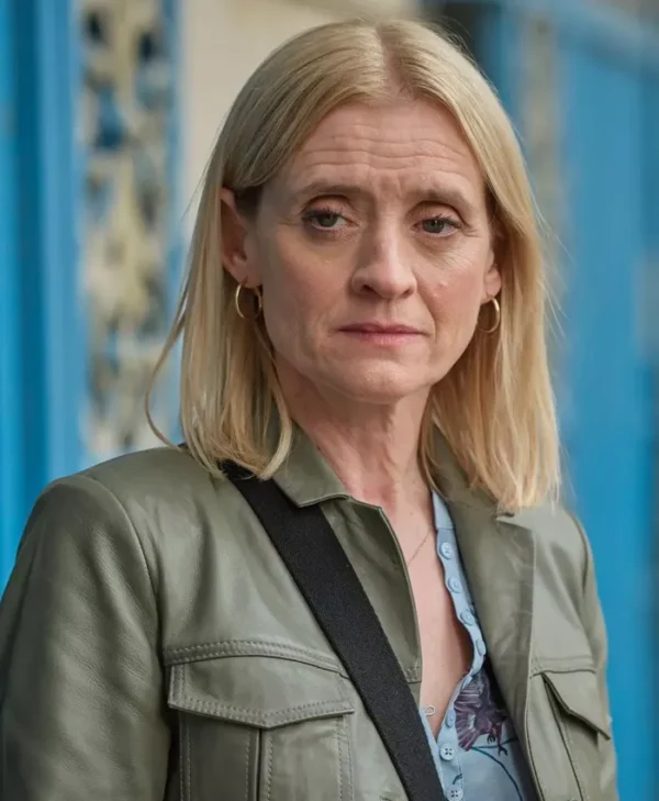 Reunion S01 Anne-Marie Duff Green Leather Jacket