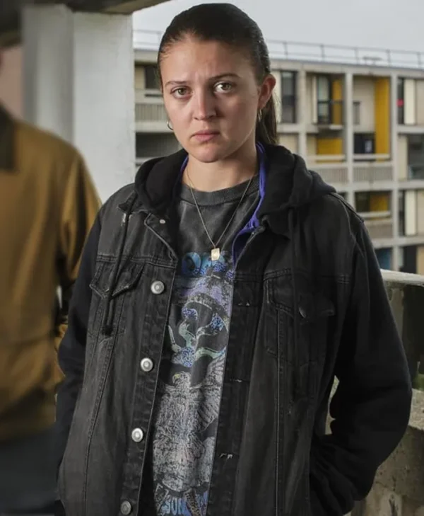Reunion S01 Lara Peake Denim Jacket Side