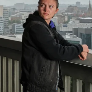 Reunion S01 Lara Peake Black Denim Jacket