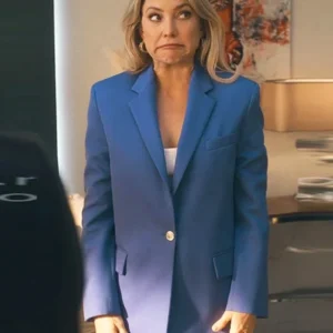 Running Point S01 Kate Hudson Blue Blazer Side