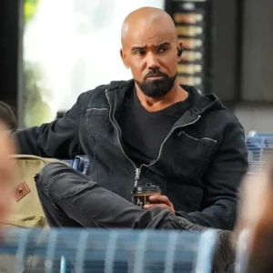 S.W.A.T. S08 Shemar Moore Black Hooded Jacket
