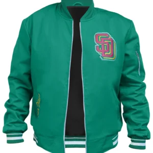 San Diego Padres Green Jacket Front