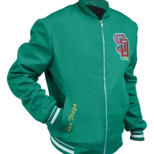 San Diego Padres Green Jacket Side Look