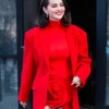 Selena Gomez Rare Beauty Event 2025 Red Blazer