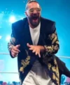 Seth Rollins WWE RAW Golden Peacock Coat closeup