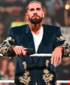 Seth Rollins WWE RAW Golden Peacock Coat front