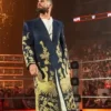 Seth Rollins WWE RAW Golden Peacock Coat right