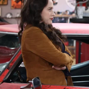 Shifting Gears S01 Kat Dennings Brown Blazer Back