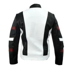 Shop Black and White Leather Bruce Lee Jacket