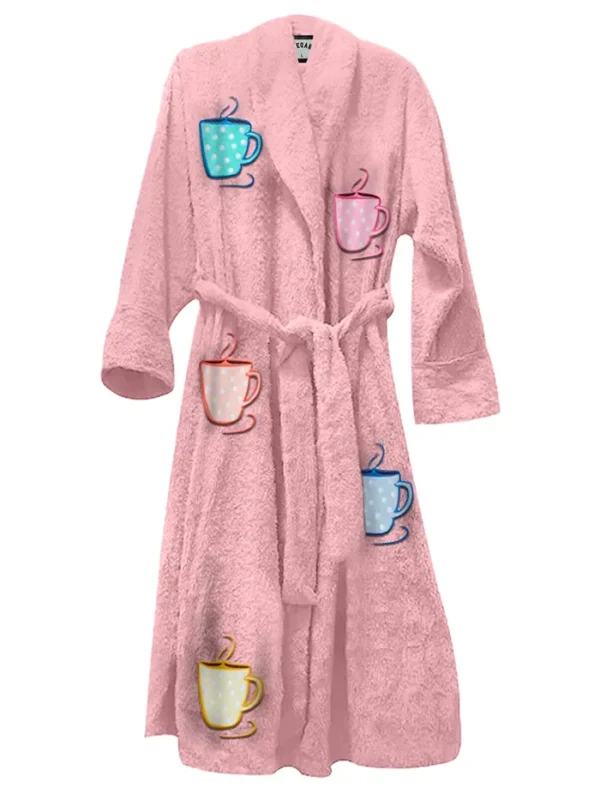 Stegaro Mug Life Pink Bathrobes