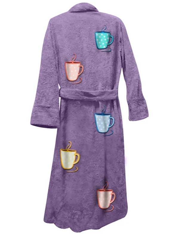 Stegaro Mug Life Purple Bathrobe Backs