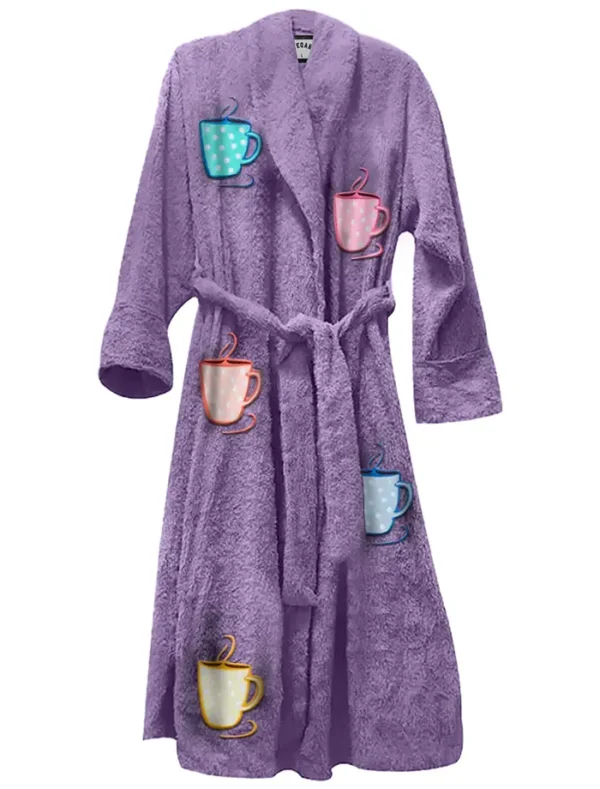Stegaro Mug Life Purple Bathrobes
