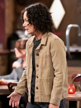 The Conners S07 Sara Gilbert Denim Jacket Side