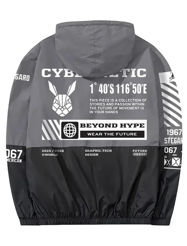 The Cybernetic Stegaro Grey Jacket Back
