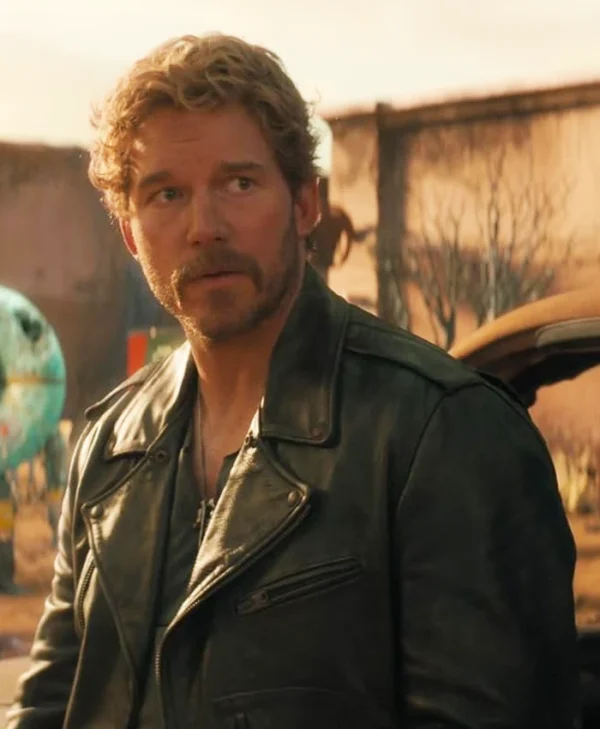 The Electric State 2025 Chris Pratt Leather Jacket