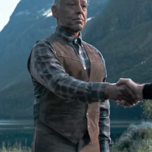 The Electric State 2025 Giancarlo Esposito Brown Vest Side