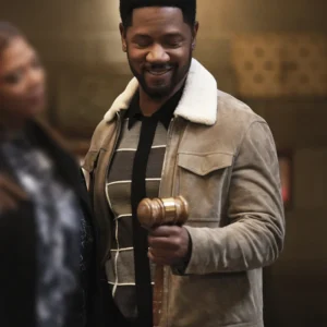 The Equalizer S05 Tory Kittles Brown Shearling Jacket