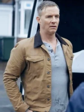 The Feud S01 Rupert Penry-Jones Brown Jacket Side