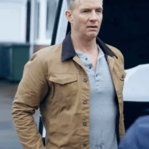 The Feud S01 Rupert Penry-Jones Brown Jacket Side