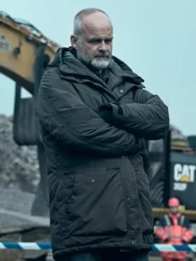 The Glass Dome S01 Johan Rheborg Green Jacket Front