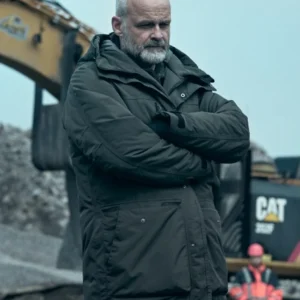 The Glass Dome S01 Johan Rheborg Green Jacket Front