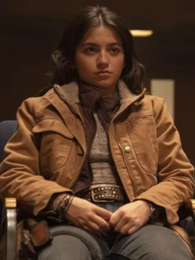 The Last of Us S02 Isabela Merced Brown Jacket Side