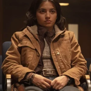 The Last of Us S02 Isabela Merced Brown Jacket Side