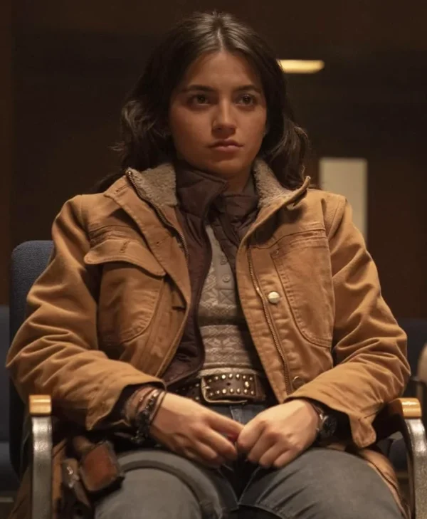 The Last of Us S02 Isabela Merced Brown Jacket Side