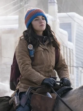 The Last of Us S02 Isabela Merced Brown Cotton Jacket